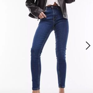 EUC Topshop Midwash Jamie Denim Skinny Jeans